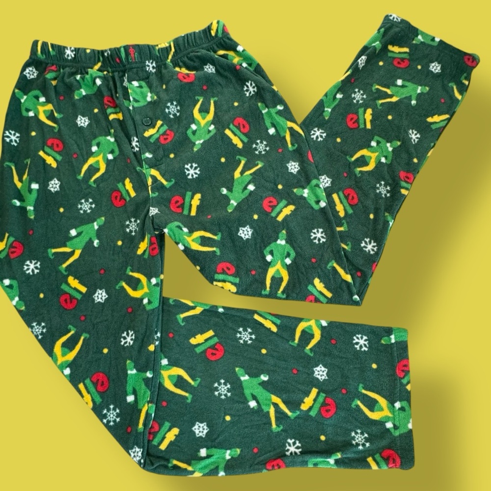 ELF Pajamas Medium Buddy The Elf •• Sold as Set - Picture 4 of 6